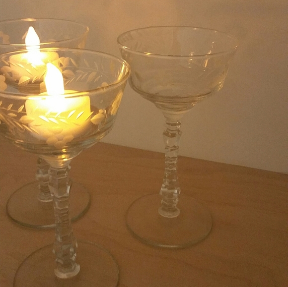 Antique Wine Glasses - Picture 2 of 3
